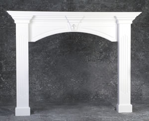 The Lansing Surround, MDF, painted white
